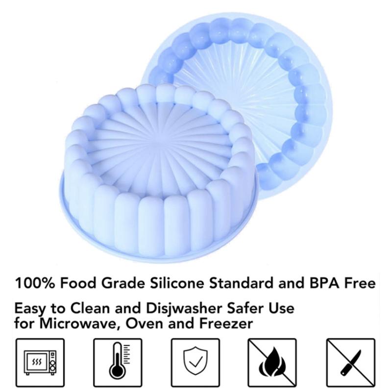 Product Introduction of Chảo Tròn Silicon, Chảo Nướng Bánh Mì Bọt Biển Và Bánh Flan, Khuôn Silicon Nhà Bếp, Thích Hợp Làm Bánh Dâu Tây Và Bánh Ngọt, Khuôn Bột Silicon 18