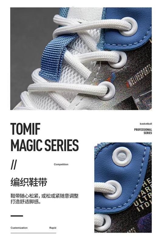 Product Introduction of 2024 new high-top sports shoes men's spring breathable running shoes men's basketball casual shoes 38