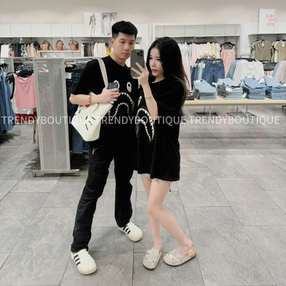 TRENDYBOUTIQUE- ÁO PHÔNG  CÁ MẬP THÊU DA