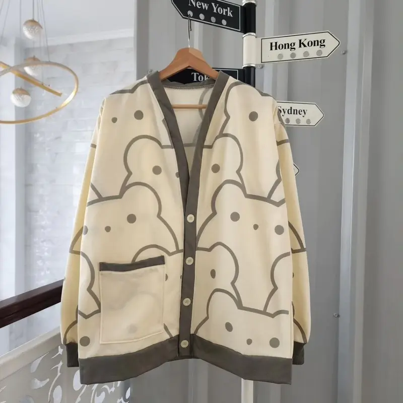 OUTER LOTS BEAR CARDY MOTIF LUCU KARTUN TERBARU ATASAN WANITA 4