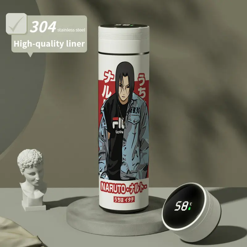 Bình Chân Không, Thiết Kế Hai Chiều Hợp Xu hướng Của Anime Uzumaki Naruto, Uchiha Sasuke, Kakashi, Itachi, Được Làm Bằng Thép Không Gỉ 304, Thích Hợp Cho Học Sinh Nam Và Nữ, Thời Trang NARUTO, Lý Tưởng Làm Quà Tặng Sinh Nhật 2