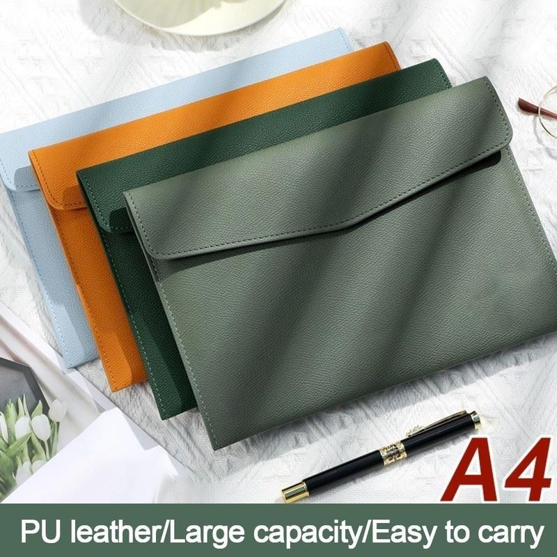Túi Đựng Tài Liệu Bằng Da, Văn Phòng Phẩm Nga, Chống Bụi, Dung Tích Lớn, Cặp A4, Tài Liệu Hồ Sơ Bằng Da, Dành Cho Nam Giới