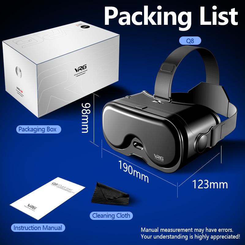 Virtual Reality 3D Glasses VR Devices Headset Helmet Lenses For iPhone Android Smartphone Mobile Viar Video Game VR All-In-One