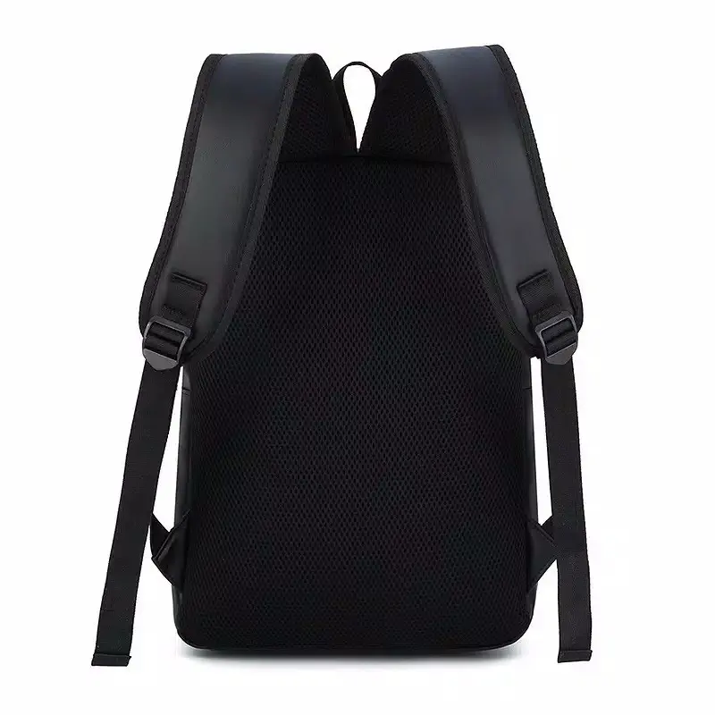 Tas Ransel Backpack Sekolah Laptop Tas Punggung Gendong Pria Wanita Distro Anti Air Waterproof Keren Greynoleum Fren Hitam Kulit 2