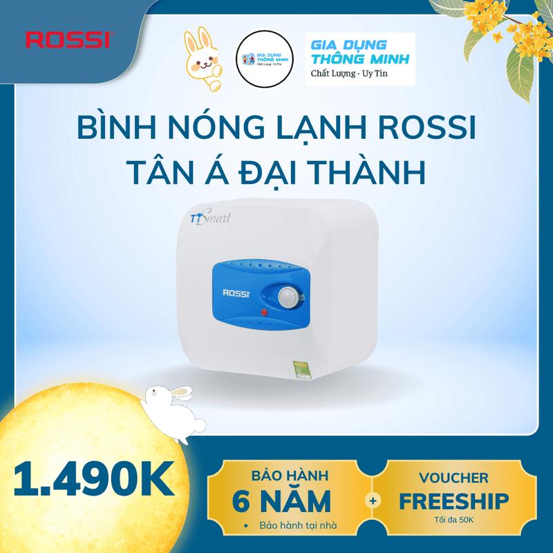 Bình nóng lạnh Rossi TiSmart Tân Á Đại Thành - Chống giật, ELCB tiêu chuẩn Châu Âu