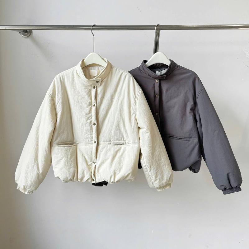 Áo Khoác Phao Béo Lông Vũ Siêu Nhẹ Cổ Trụ Bo Chun Gấu Áo QCL1 Nữ Jacket Top