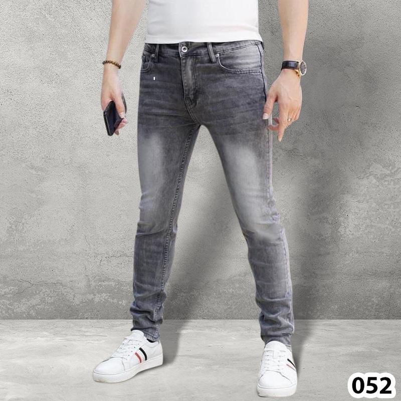Quần Jean Nam Dài Màu Xám Bạc, Form Dáng Hàn Quốc, Chất Vải Jean Co Giãn Tốt, Menswear.