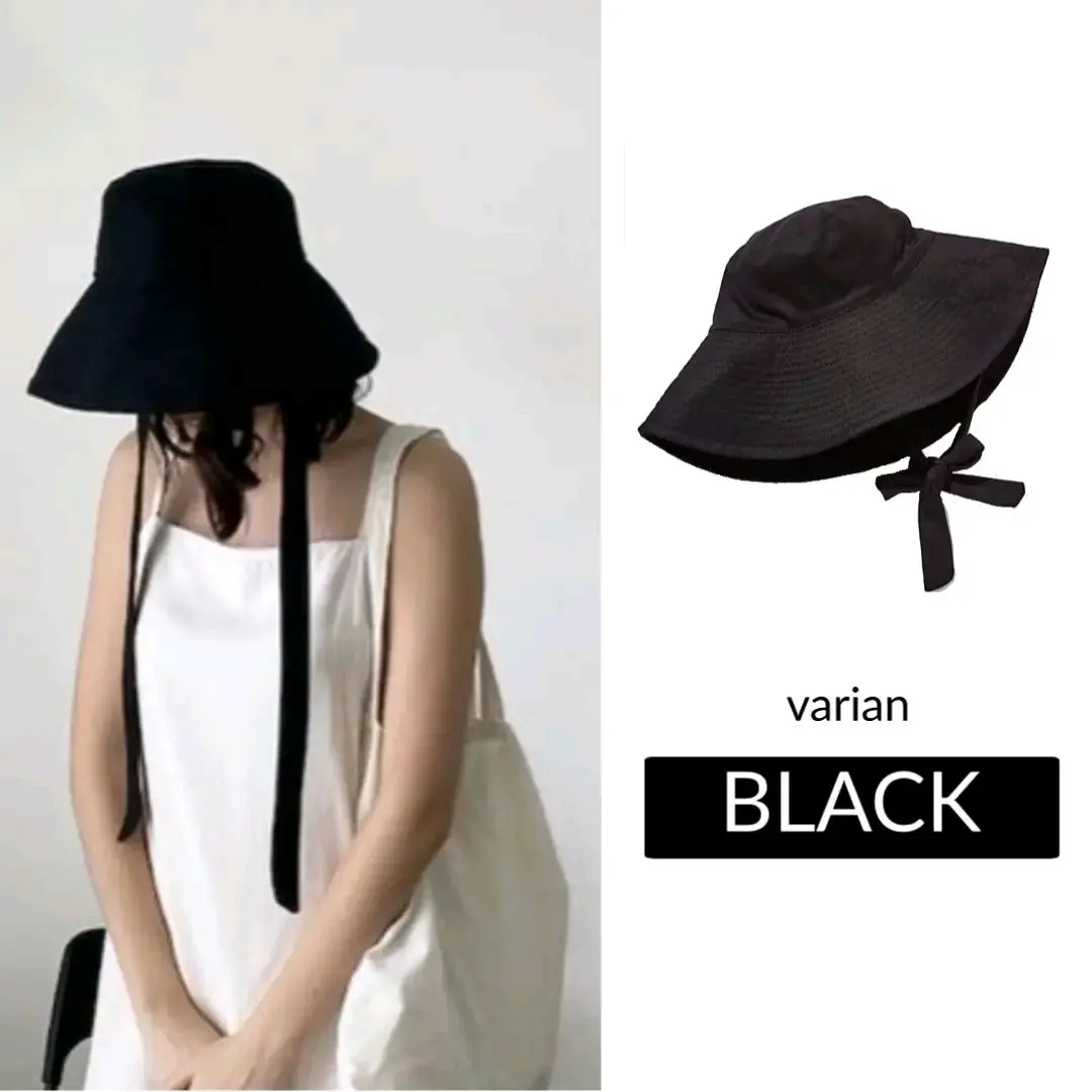 TOPI BUCKET HAT TALI PANJANG