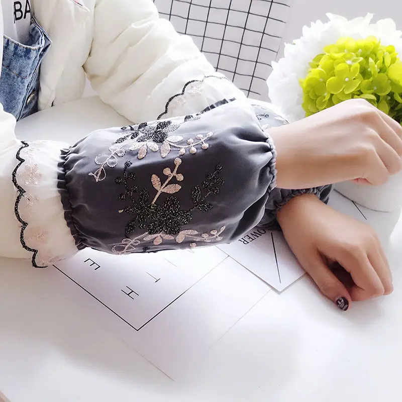 Áo Khoác Ngoài Phong Cách Hàn Quốc, Dành Cho Nữ, Tay Áo Ren Hai Lớp, Mùa Thu Và Mùa Đông, Chống Bám Bẩn, Dài Tay, Thích Hợp Cho Người Lớn Và Học Sinh, Kích Thước Ngắn 8