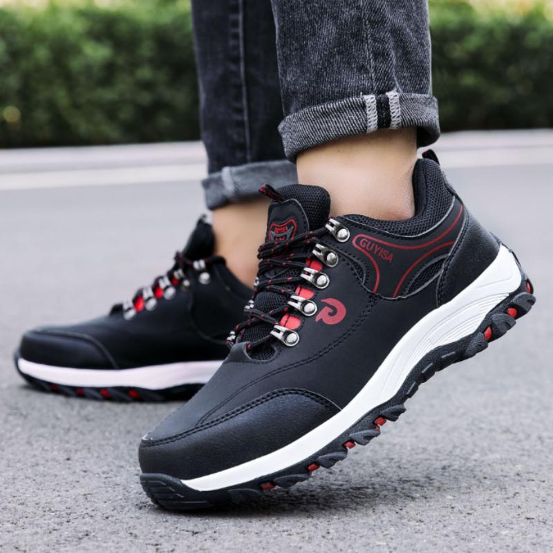 Brand GenGeGo( 3 Days Delivered COD)Men's Safety Shoes Work Shoes Men's Work Boots Steel Toe Shoes Puncture Outdoor Construction Safety Sneakers Men Steel Toe Work Safety Boots 8