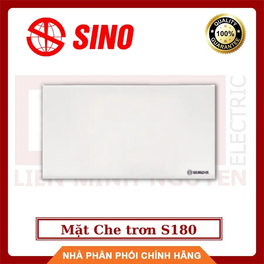 SINO-Mặt che ổ điện - Nắp che hộp nhựa âm tường - Mặt bít che ổ điện, mặt che trơn SINO S18