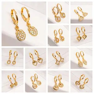 JEWELRY COD Anting Titaniun Korea Earrings Emas Jumbai Berlian Grosir Giwang Tindik Perhiasan