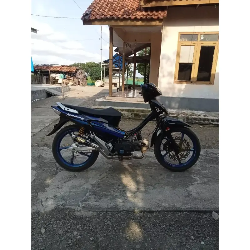 slincer knalpot RMS Muffler Original pro black inlet 50 sarangan full shorty 4