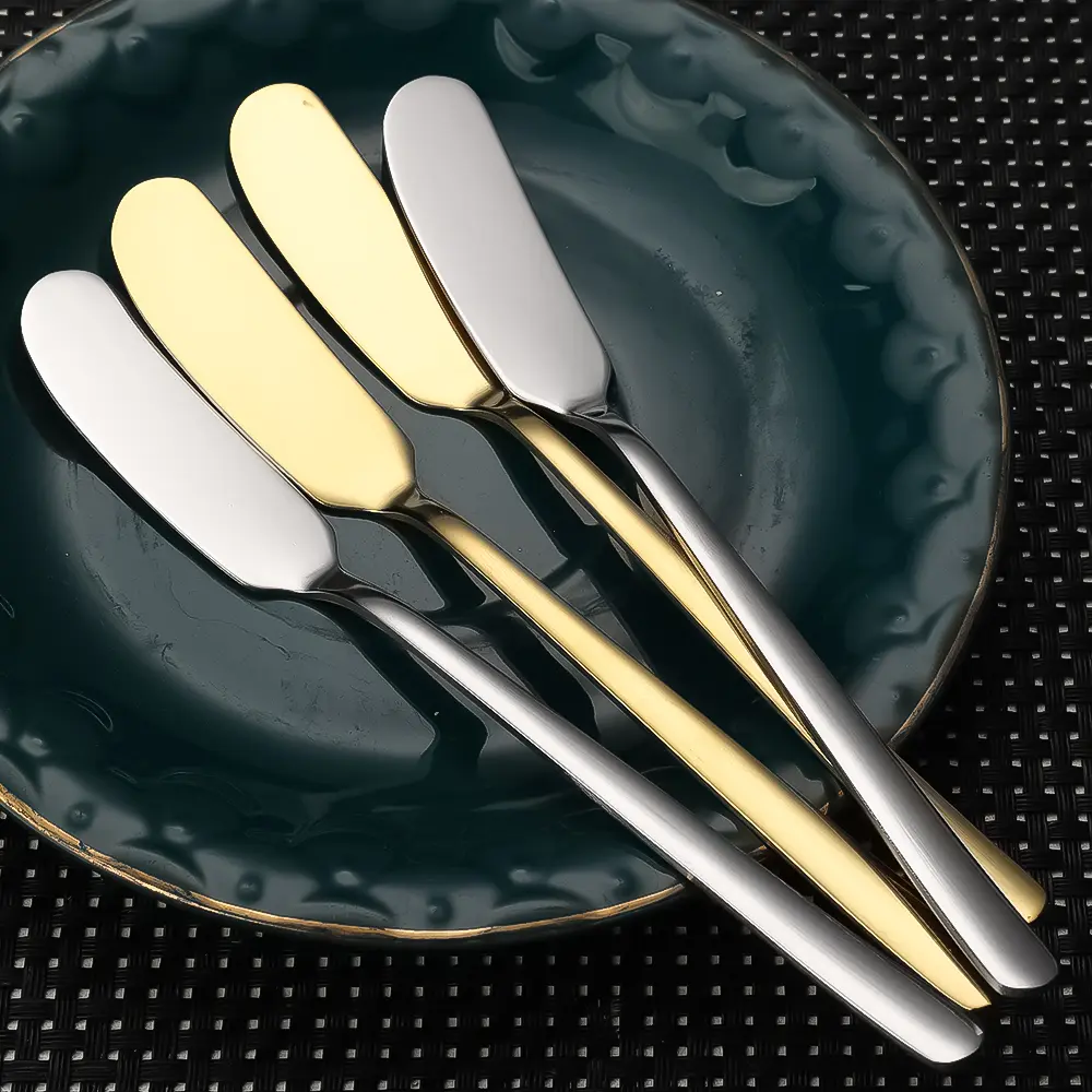 1Pc Stainless Steel Cake Icing Spatula Baking Tools Durable Bread Jam Tools Butter Spoons Cream Wipe Kitchen Gadget