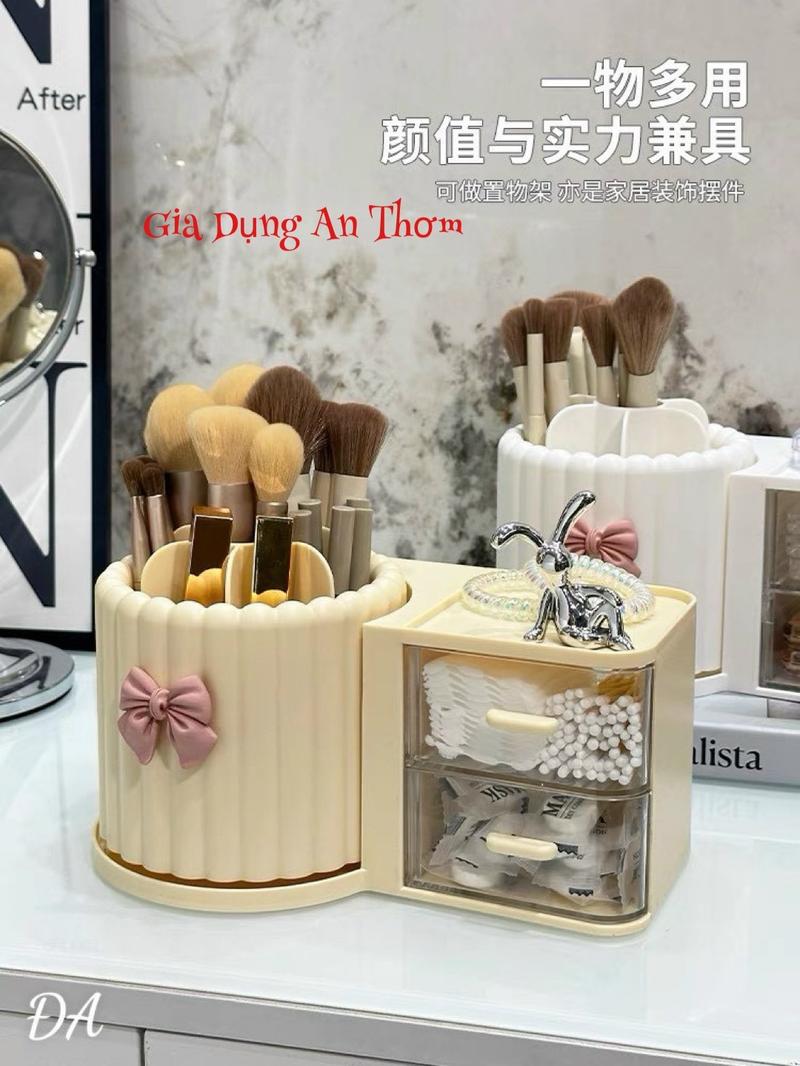 Product Introduction of [Giá Huỷ Diệt] Hộp Đựng Bút / Mỹ Phẩm Để Bàn Dạng Xoay Sáng Tạo Cho Học Sinh Giá Đỡ 1
