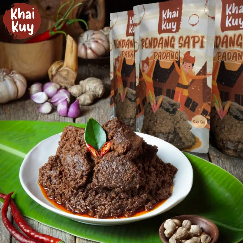Khaikuy - Rendang Daging Sapi Asli Padang 150gr 0