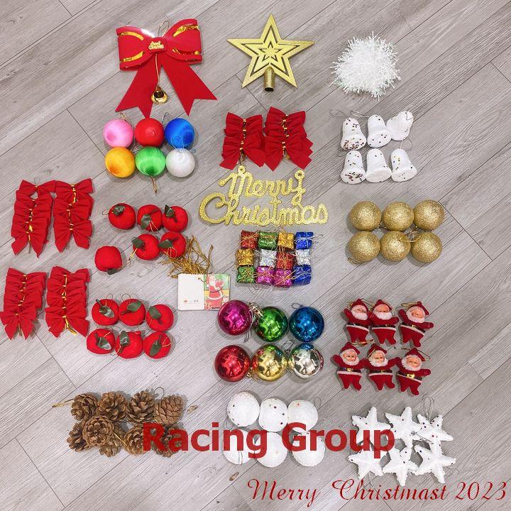 Set Phụ Kiện Trang Trí Cây Thông Noel 149 Món Tặng Kèm Đèn Led Nháy 8M Phụ Kiện Trang Trí Giáng Sinh