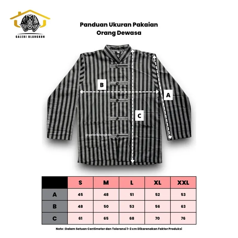 Baju Lurik Pria Anak & Dewasa | Surjan Pakaian Baju Tradisional Adat Jawa | Laki-laki Balita/TK/SD/SMP Parsel Bayi Baju Dalang Anak-Anak Cowok [Bonus Blangkon] 8