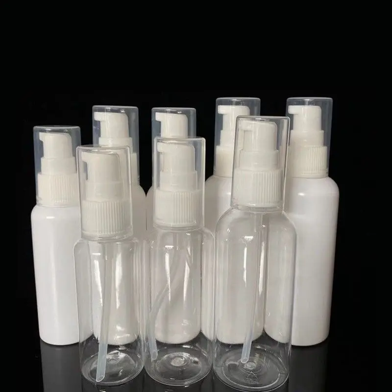 SET 1 ชิ้น/ 5 ชิ้น ขวดแบบกด 60ml 100ml ขวดหัวปั๊มพลาสติก ขวดแอลกฮอล์ แบบพกพา สะดวกสบาย ขนาด 60ml 100ml