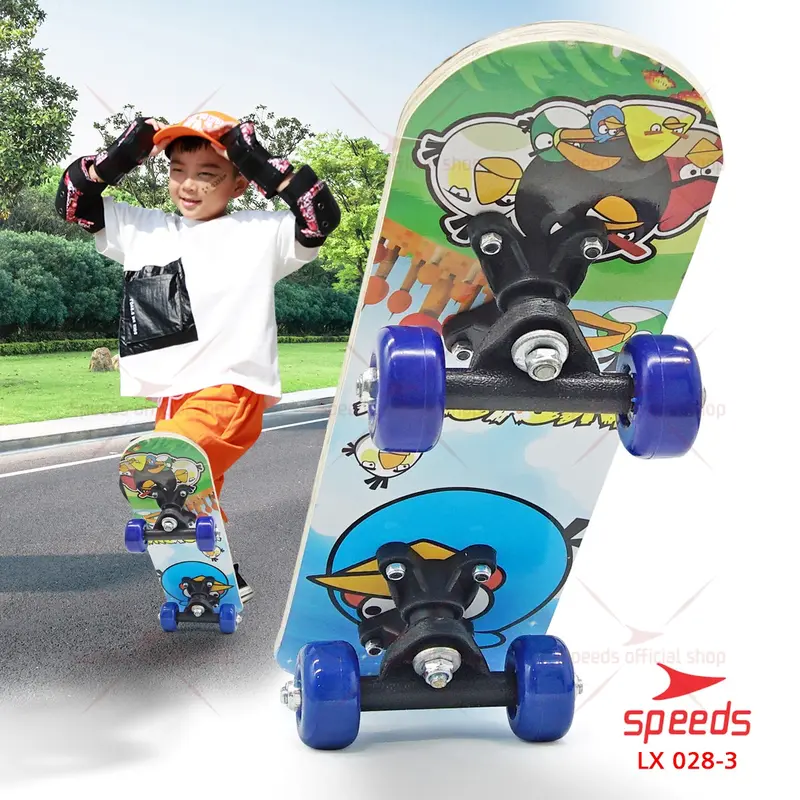 SPEEDS Skateboard Anak Papan Luncur Papan Roda Bergambar Olahraga 028-1705 3