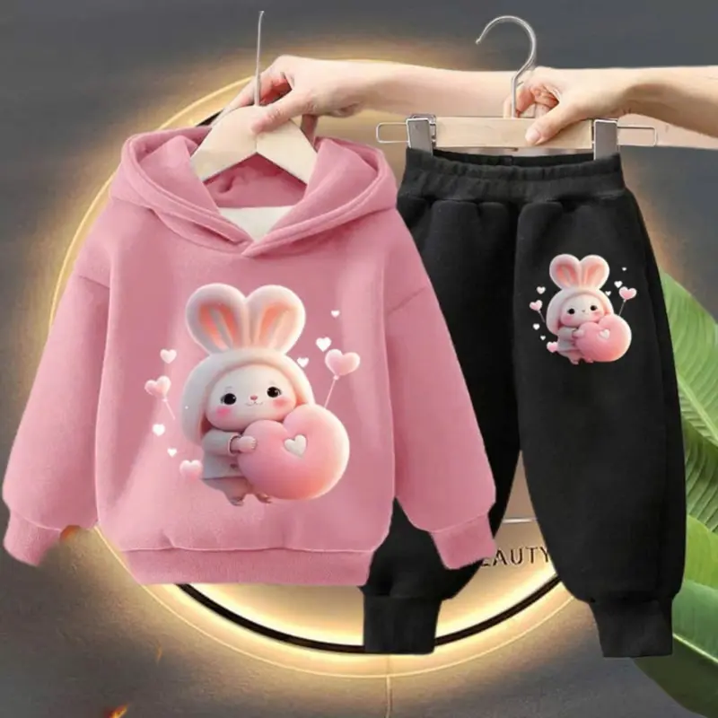 Bộ nỉ thu đông LABUBU cho bé 8-30kg mẫu UNISEX dày dặn ấm áp 3