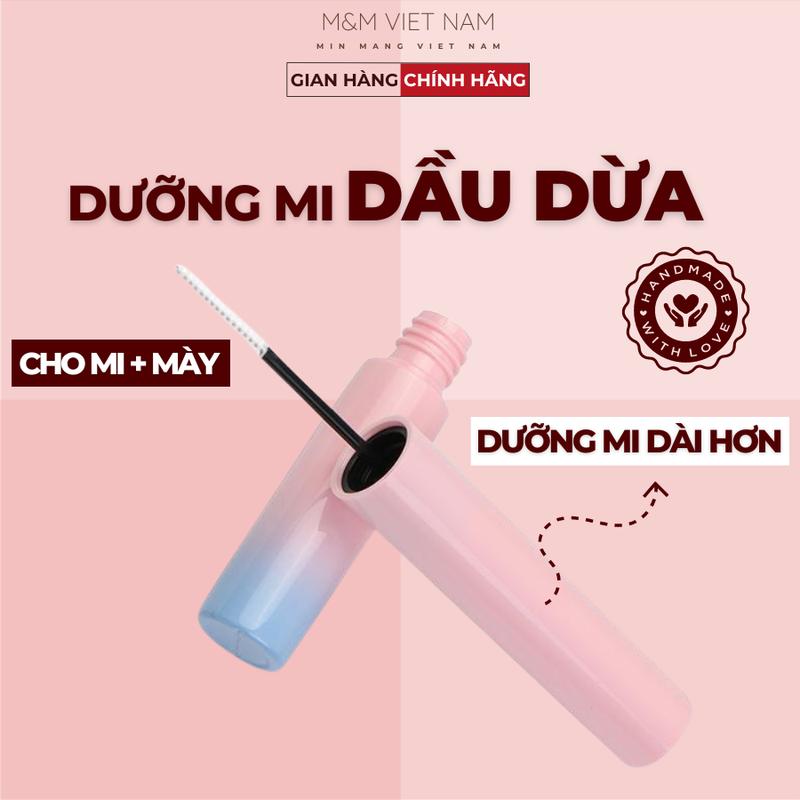 Dầu Dừa Dưỡng Mi Từ Dầu Dừa Ép Lạnh Nguyên Chất, Serum Dưỡng Mi, Mascara Làm Dày Mi Và Dưỡng Mi Dài