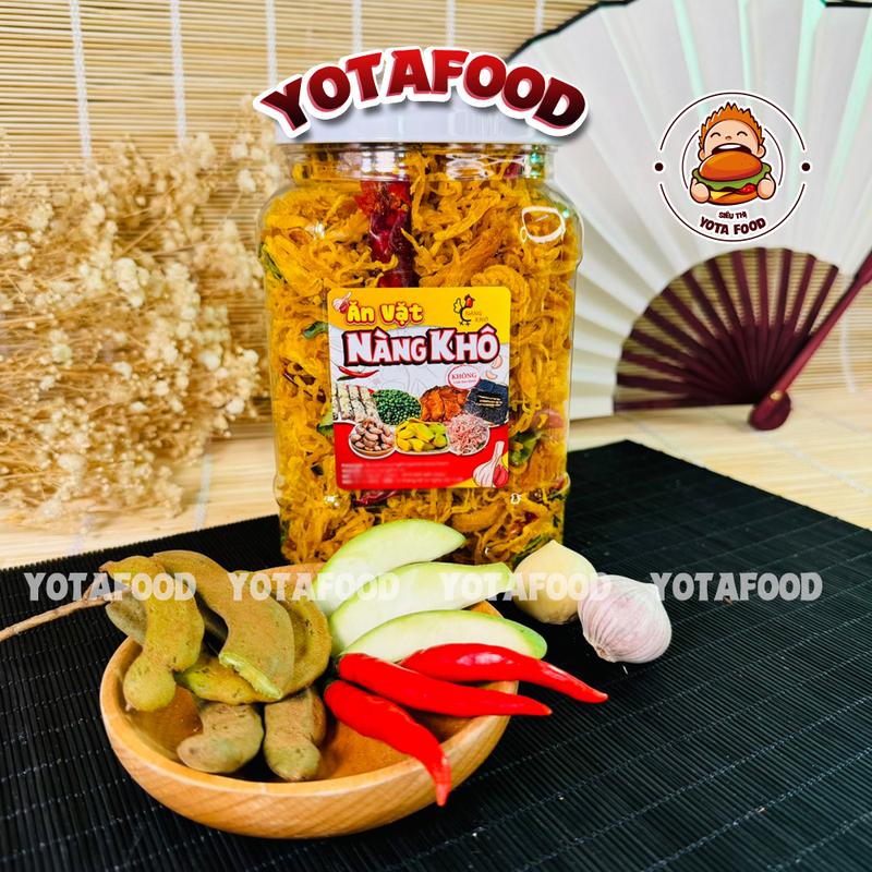 Khô Gà Lá Chanh 500gr Giòn ngon – đậm vị đạt chuẩn ATVSTP 500gr | Đồ ăn vặt Yotafood