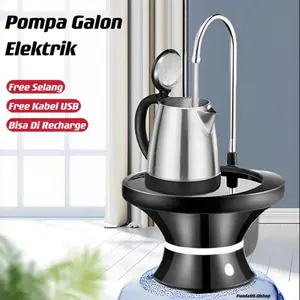 Pompa Galon Air Elektrik Pompa Air Galon Desktop Water Pump Automatic Rechargeable Water Dispenser Gallon Pump Dispenser Air Pompa Galon Elektrik Charge USB