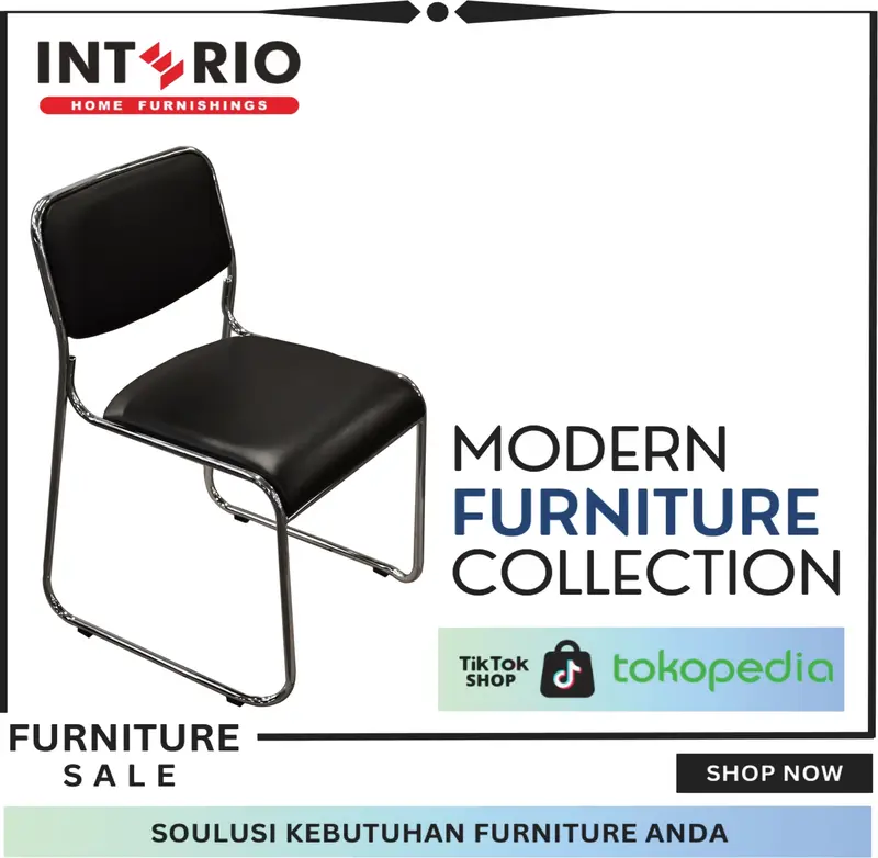 INTERIO - Kursi Rapat Conference Chair Black TOBIAS Furniture 0