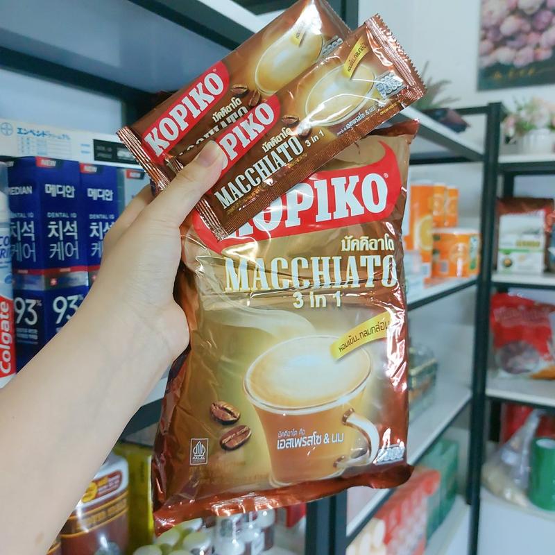 Product Introduction of (khuyến mãi mua 1 bịch tặng 2 gói ) cafe sữa  kopiko thái lan 480gram 20 gói (1 gói nhỏ 24gram). 2