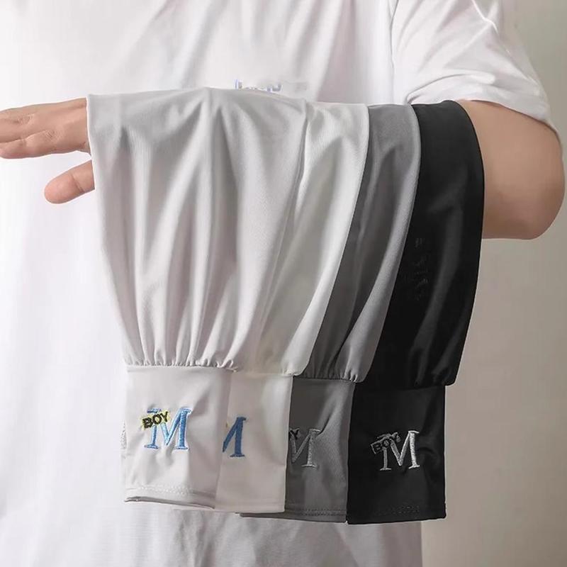 Tay Áo Cánh Dơi Chống Nắng, Dành Cho Nam Và Nữ, Có Găng Tay Hở Ngón Tay Che Cánh Tay Ngầu Băng Giá, Q4R5 Phụ Kiện Đeo Tay 6
