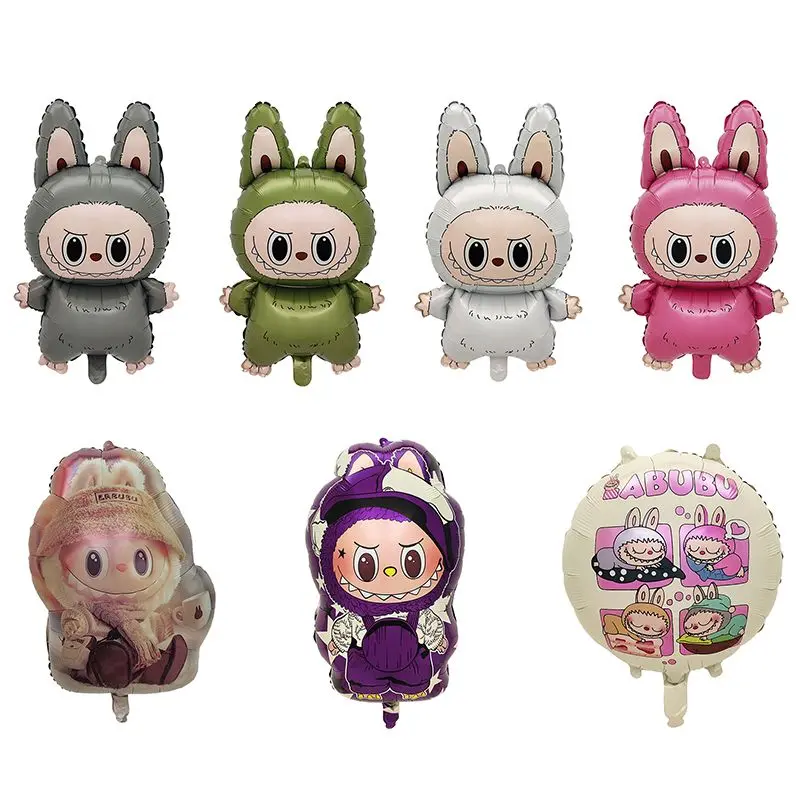 [New Arrival] Change Your Child's Birthday with Bubble Market Labbubu Floating Aluminum Foil Votes-Perfect for INS Style Party Decorations and Cute Cartoon Barrettes Balloon