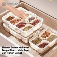 Gambar VISHAL Kontainer Kulkas Multifungsi-Ukuran Bervariasi Muat Banyak & Hemat Tempat Anti Tumpah - B03 (3 SEKAT) dari VISHAL Kab. Tangerang 4 Tokopedia