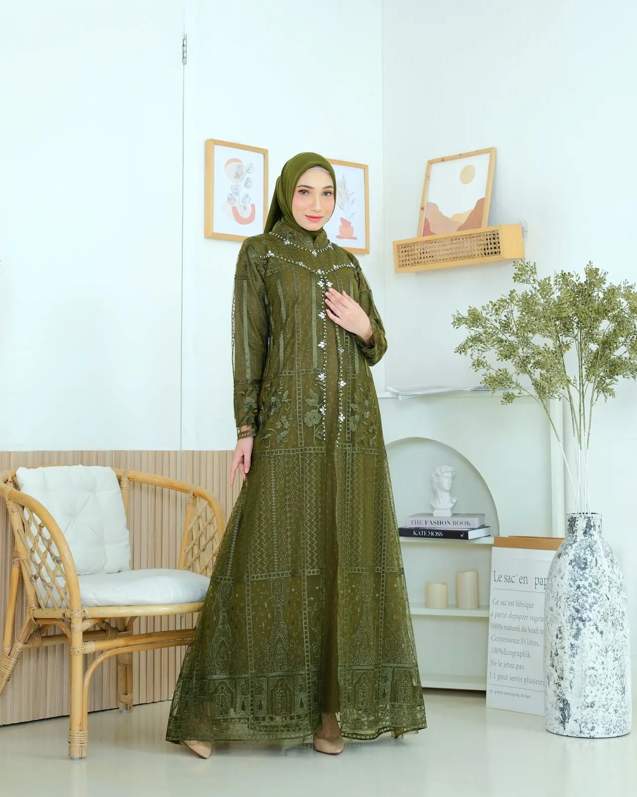 Kinan Dress Gamis Tille Etnic Gamis Lamaran Gamis Terbaru Gamis Viral Gamis Semi Outer Dress Pesta Gamis Kondangan