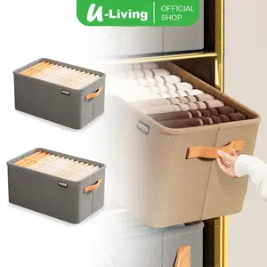 U-Living Storage Organizer Pakaian Tempat Penyimpanan Pakaian Multifungsi Minimalis Mudah Dilipat Dengan Rangka Baja