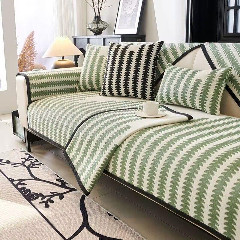 Product Introduction of 2024 New Chenille Sofa Cushion Four Seasons Simple Fashion Seat Cushion Non-slip Leather Sofa Cover Universal 0