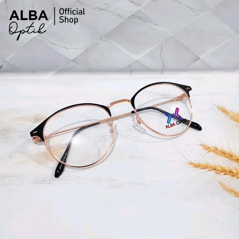 AlbaOptik Kacamata Photocromic Anti Radiasi HP Komputer Minus Plus Murah K Perempuan kekinian Eyewear Glasses Cat Daily Kacamata Bulet Kacamata One Drive Wanita Lensa Photocromic Anti Radiasi UV & Blueray Bonus Hardcase Lap Anti Embun Lens Cleaner 6