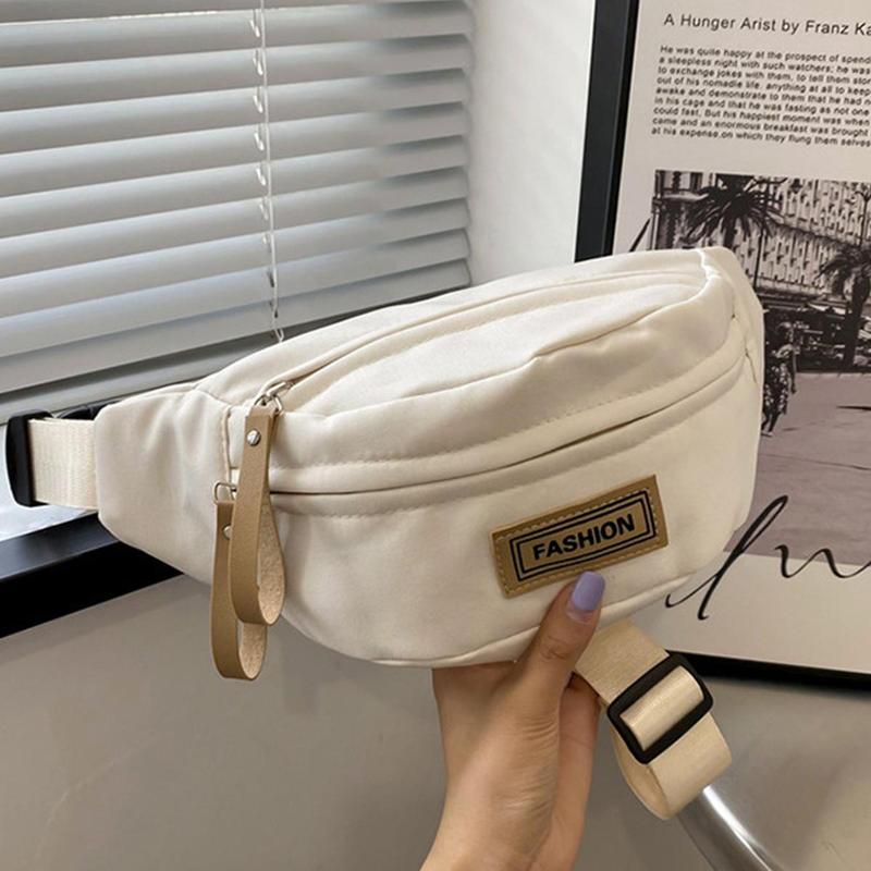 Chest Bag For Men Solid Color Waist Bag High Quality Women Shoulder Bag Multifunction Male Fanny Pack Crossbody Small Bag 4