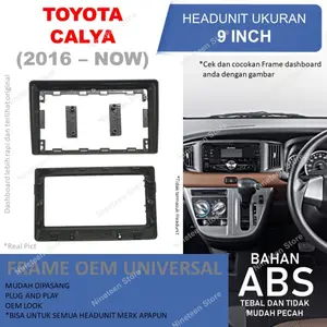 Frame Panel Toyota Calya Daihatsu Sigra Head unit Android 9 Inch PNP