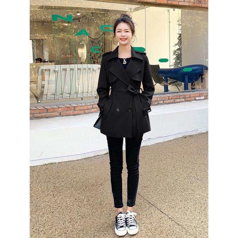 Áo khoác ngoài Nhỏ nhắn Phong Cách Hepburn, Màu Kaki, Dành Cho Nữ, Bộ Sưu Tập Xuân Thu 2024, Phong Cách Hàn Quốc, Thanh Lịch, Áo Khoác Thời Trang Cao Cấp 0
