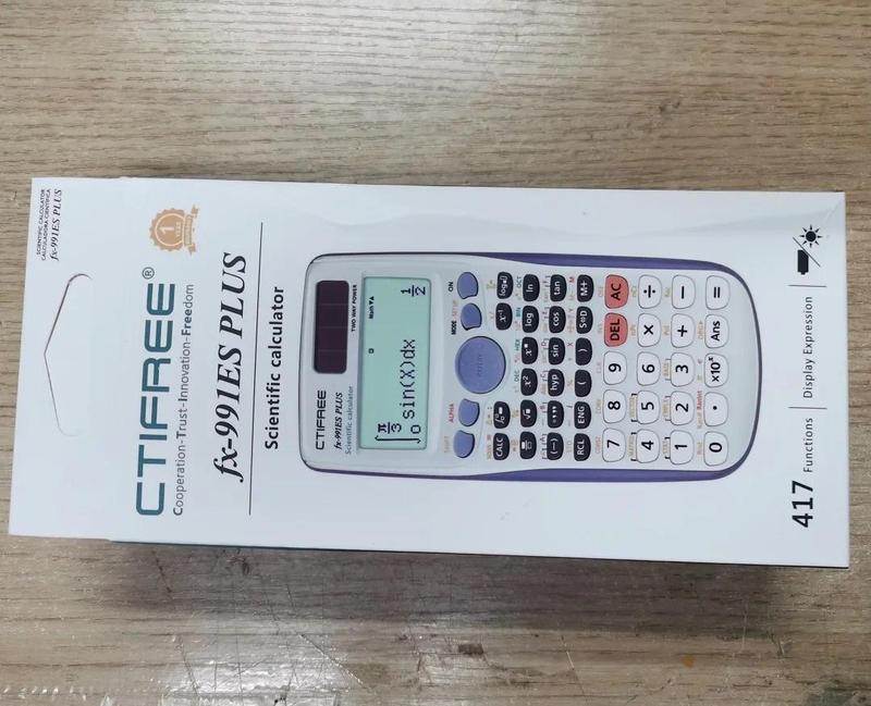 Product Introduction of Brand New  FX-991ES-PLUS  Original Scientific Calculator  417 Functions for High School University Students Office Coin Battery 34