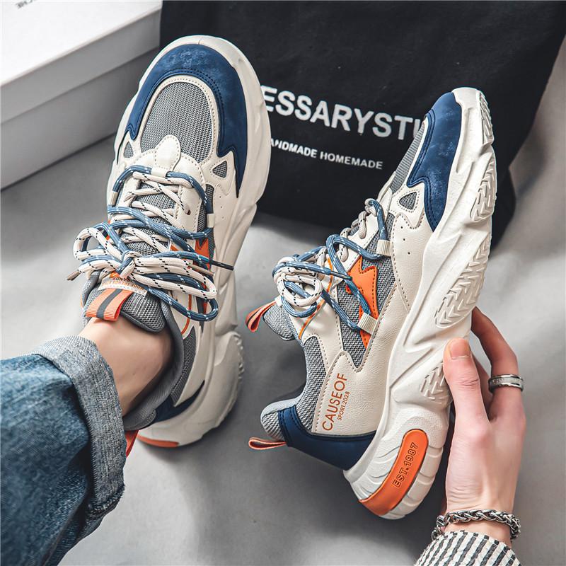 Giày nam thời trang HTMEN đế tăng chiều cao mẫu mới hàng đẹp giày nam cao cấp giày sneakers nam giày đi chơi đi học Mã HT BK207 Shoes Đế Bằng Nhung Đồng giay nam giay full giay the giay nam giay tet