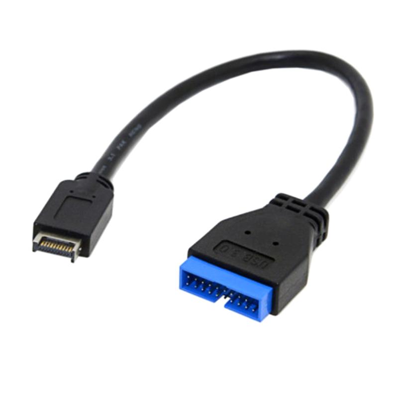 Product Introduction of USB 3.0 Motherboard 20 Pin Male to USB 3.1 Female Extension Cable Extender 49