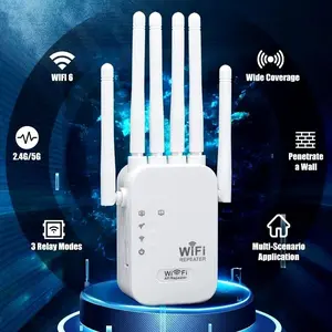 Penguat Sinyal WiFi Jangkauan Jauh Router WiFi Booster Range Extender Modem Repeater Network