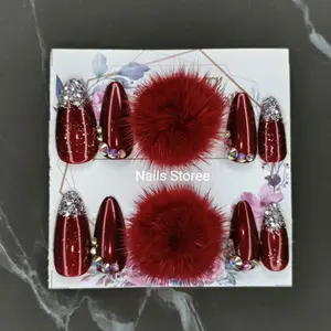 KUKU PALSU FAKE NAIL 1 SET + LEM | TAHAN AIR |NoS055⭐