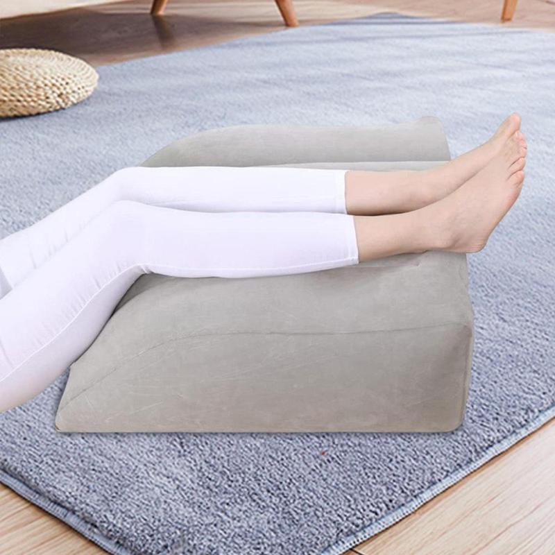 Gối kê chân, Thẳng đứng, Dễ thổi, Giường bơm hơi, Thiết kế nêm, Thích hợp để thư giãn và ngủ, cho ô tô 4