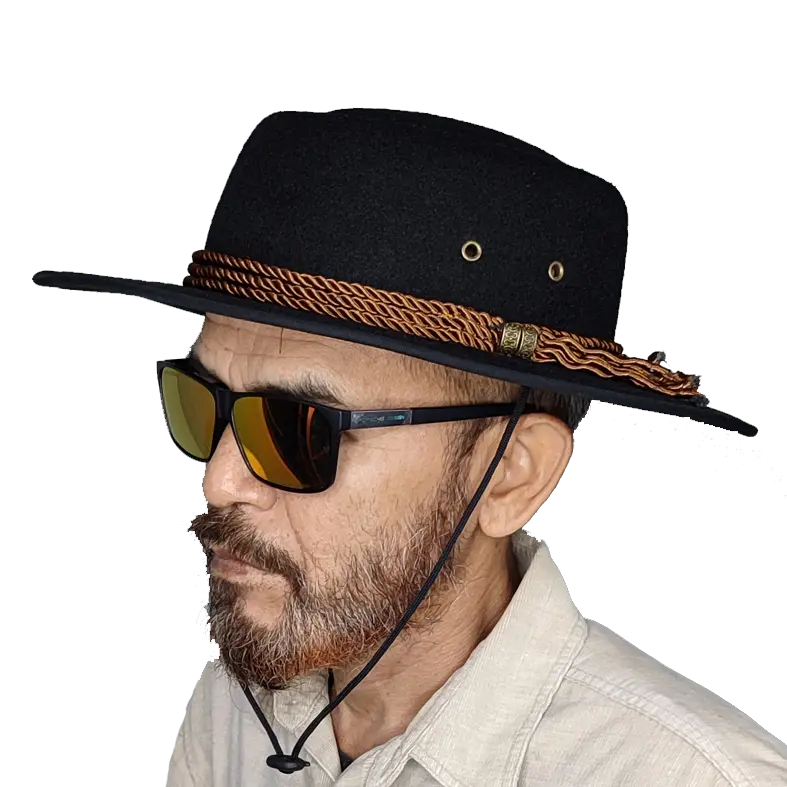 TOPI KOBOY PIE ROPE DARK BROWN UKURAN DEWASA PREMIUM HAT