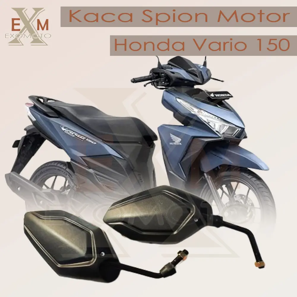 Spion Vario 150 Standar Gagang Hitam Honda Universal Exomoto