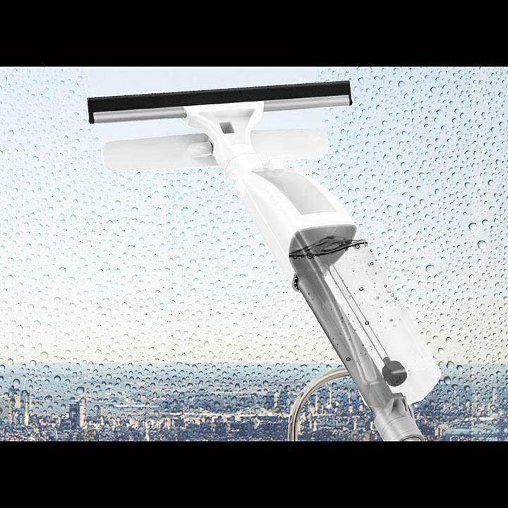 Cây lau kính có bình xịt nước tự động dài 1m05, dụng cụ lau kính vệ sinh cửa sổ, gương kính - chổi lau kính đa năng 5