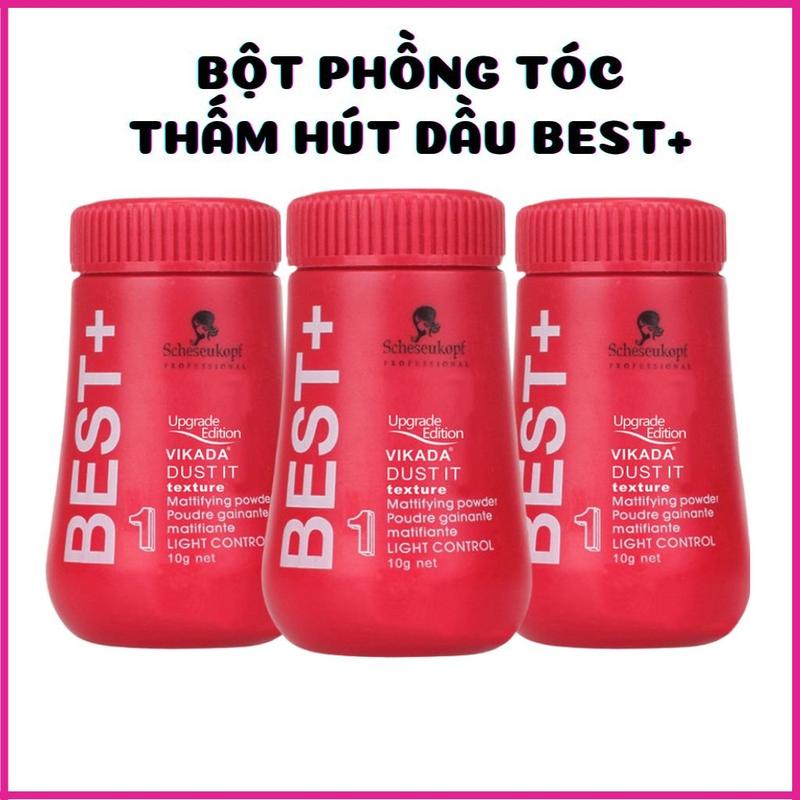  Bột phủ làm phồng tóc thấm hút dầu tạo kiểu tóc Best+ 